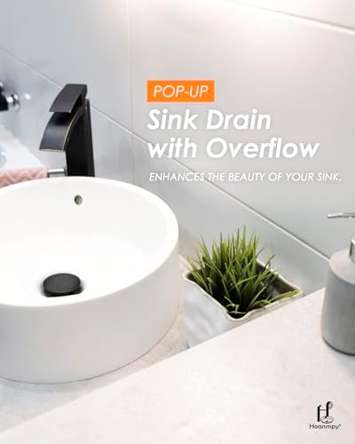 Oil Rubbed Bronze Pop Up Sink Drain with Overflow