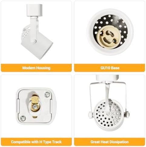 Anti-glare GU10 Track Lighting Kit for Kitchens