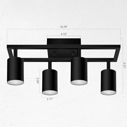 BoostArea 4 Ways Track Lighting Kit