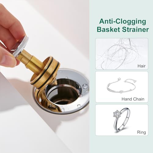 CREA Chrome Sink Drain Stopper