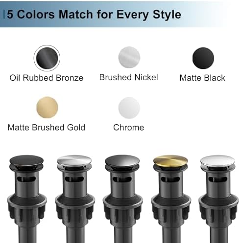 Oil Rubbed Bronze Pop Up Drain for Bathroom Sink