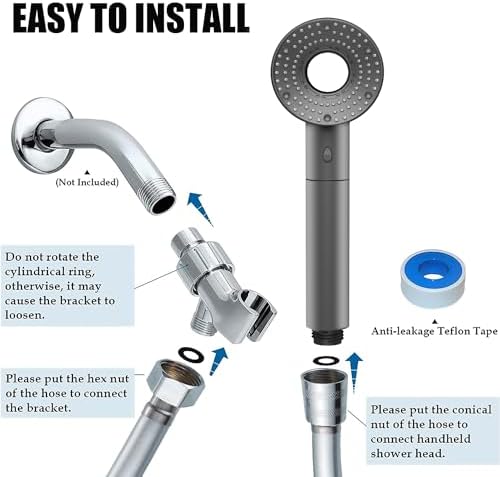 Advanced High-Pressure Shower Head Set