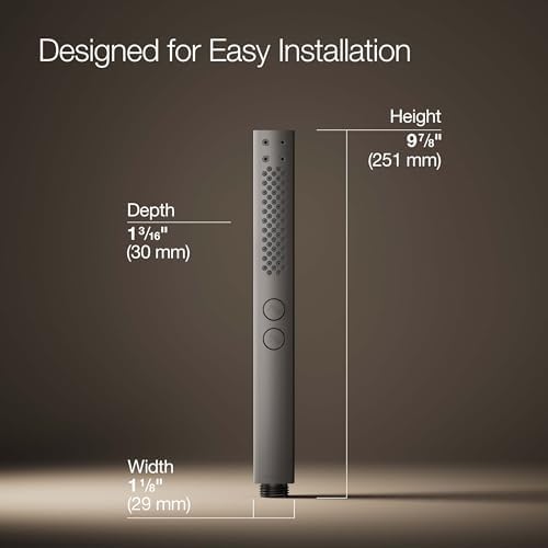 KOHLET Two Function Handheld ShowerHead Easy to Clean Vivid Titanium