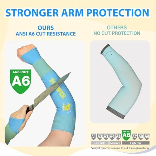 Schwer Cut-Resistant Arm Sleeves for Kids