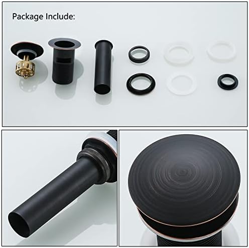 Perfect Oil Rubbed Bronze Sink Drain with Overflow for Safety Style