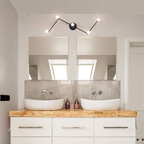 Globe Electric 59969 Tempo 5-Light Foldable Track Lighting Matte Black