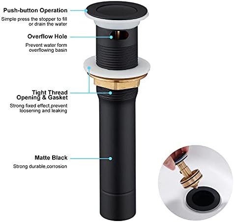 CREA 1 12 Pop-Up Sink Drain
