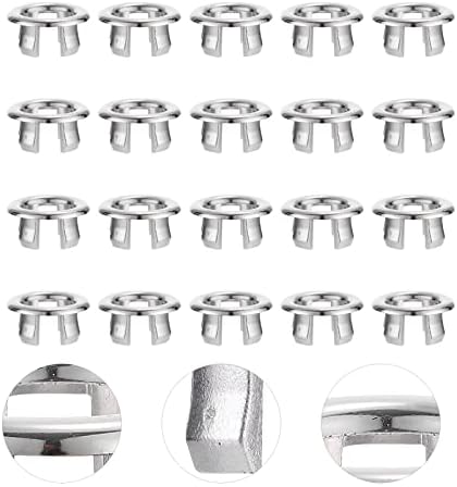 Angoily 30pcs x 3 Replacement Sink Overflow Rings Ceramic Basin Drains Covers