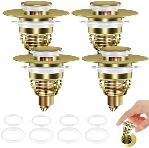 Bathroom Sink Stopper Kit - 4-Pack for 11-15 USA Standard Sinks