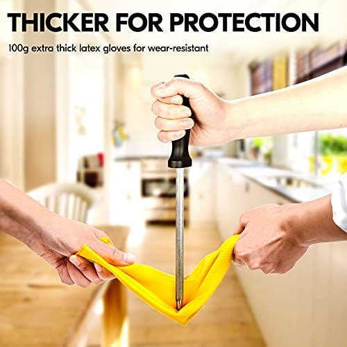 Vgo 20 Pairs Reusable Cleaning Gloves for Kitchen and Dishwashing