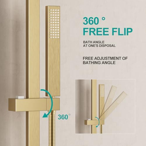 Adjustable Wall-Mounted Handheld Shower Head