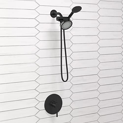 Design House 3-Way 70-Inch Matte Black Shower Diverter Hose
