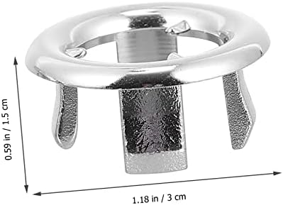 OSALADI 30 Pcs Overflow Hole Kitchen Sink Basin Trim Cover Set