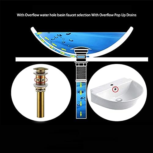 Bath Sink Drain Stopper with Overflow B_STYLE
