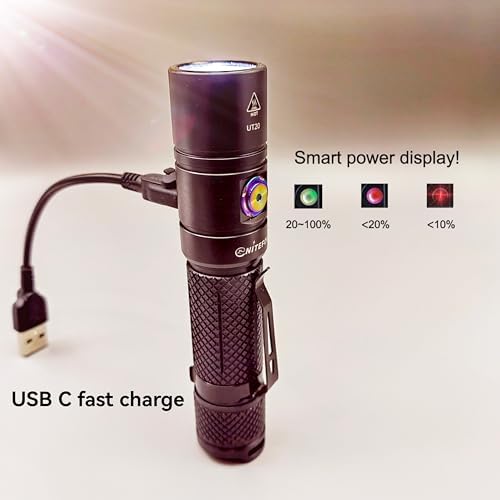 Nitefox Rechargeable LED Flashlight 1500LM Waterproof Compact Flashlight