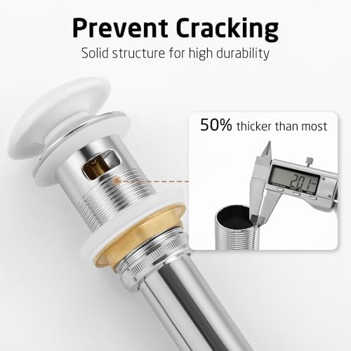 KES elegance bathroom sink drain with overflow