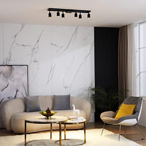 VidaLite Shura 6-Light Black Integrated LED Ceiling Light - Durable Rotating Heads