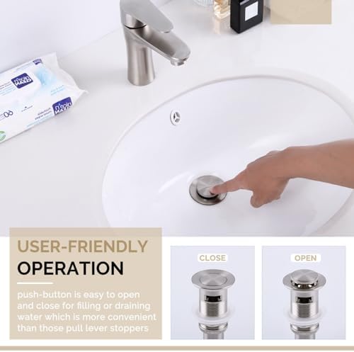 Angle Simple Pop Up Sink Drain with Overflow