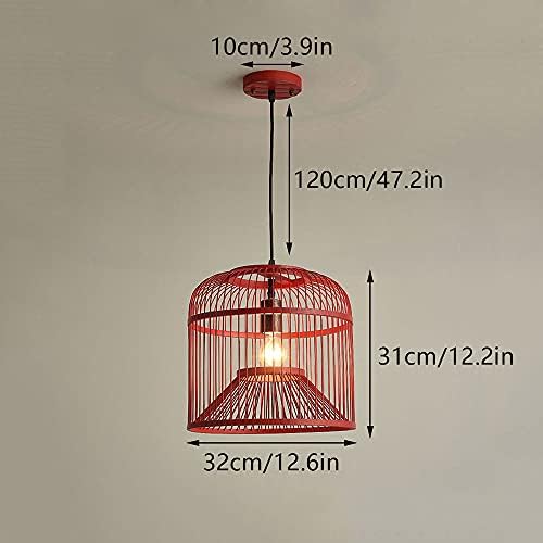 Stunning Bamboo Pendant with Adjustable Height