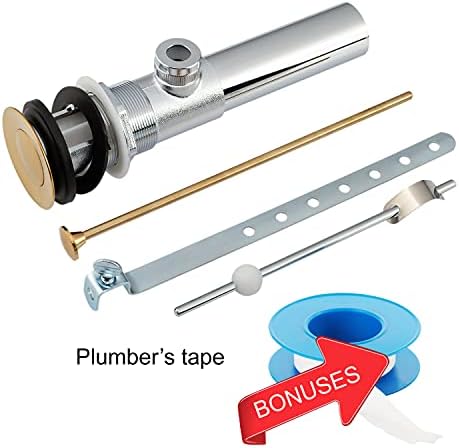 Artiwell Brushed Gold Pop Up Drain Assembly