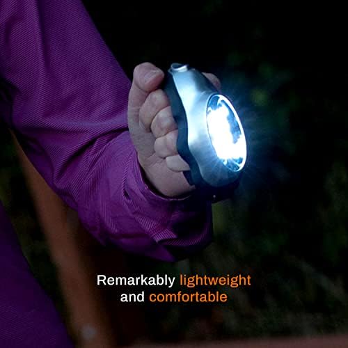 2-Pc Flashlights for Runners Walkers - Lightweight Nightlight with Strap Silver