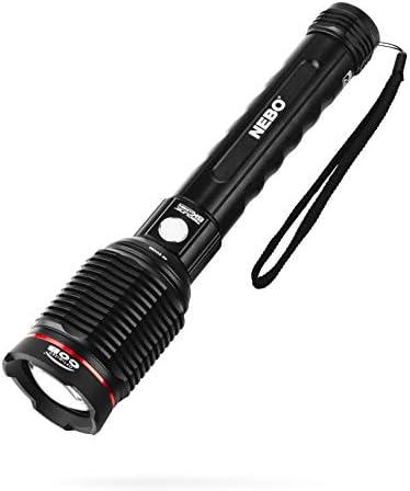 6000 Lumen Rechargeable LED Handheld Flashlight Bundled with EdisonBright USB-Powered Reading Light