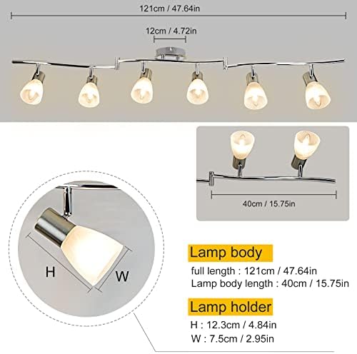 6-Light Flexible Track Ceiling Lighting Kit
