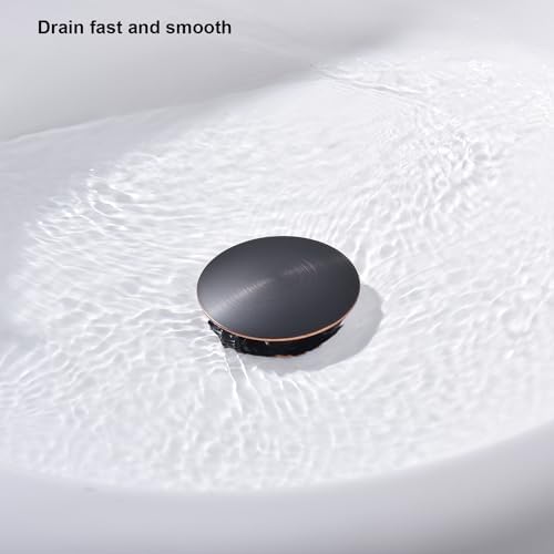 Oil-Rubbed Bronze Vanity Sink Drain with Overflow