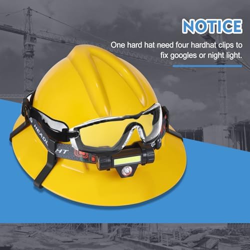 Hard Hat Light Clips - Non-Slip Durable and Stable