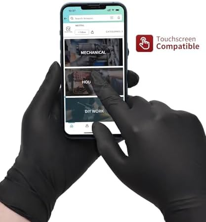 Durable Nitrile Gloves Latex-Free Puncture-Resistant