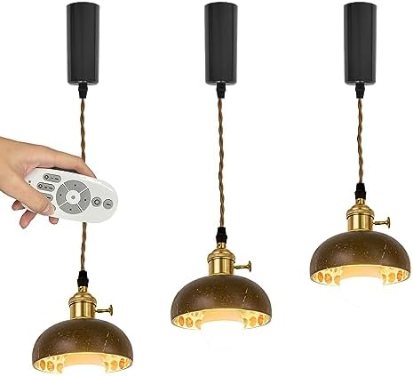 Adjustable Pendant Lamp with E26 Bulbs Retro-Contemporary Style