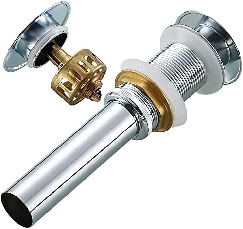 Luxury Chrome Sink Drain with Strainer Basket Durable Effortless Drainage