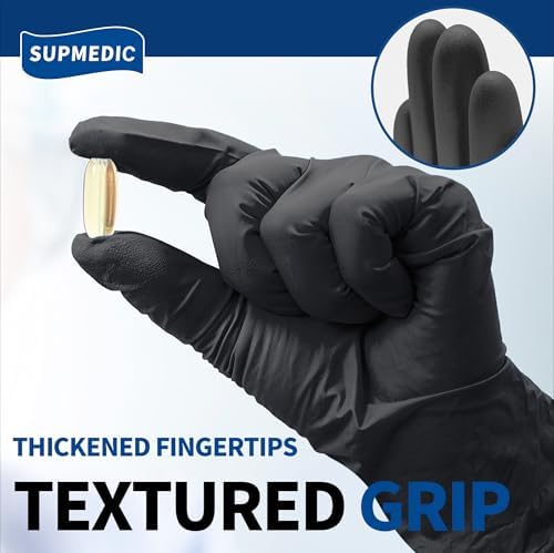 Supmedic Nitrile Gloves Latex-Free Powder-Free for Medical Cooking