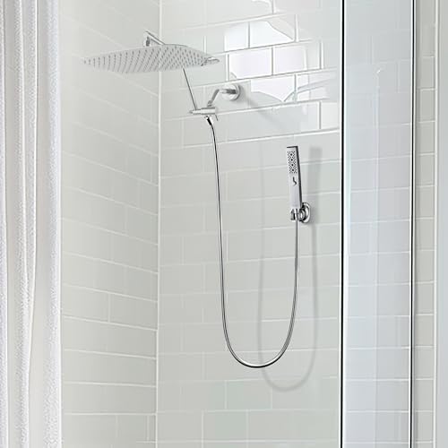 G-Promise All Metal Handheld Shower Head with 3 Function Massage Mode