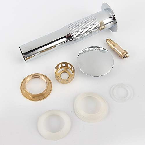 Pop Up Sink Drain with Overflow Chrome