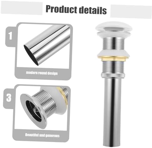 DECOMELODY White Ceramic Sink Drain Filter