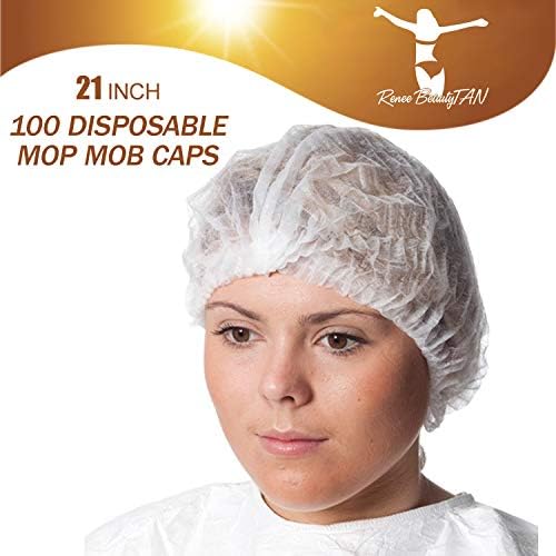 100 Dispo Bouffant Caps 21inch