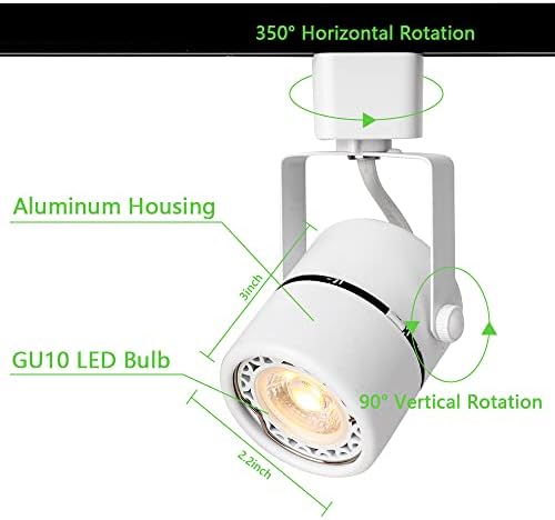 10W H Track Lighting Heads Dimmable LED Track Light Heads Maintain Elegance