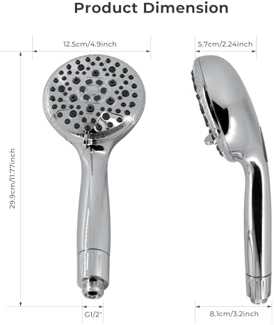 VANCOCO 9-Mode Boost Handheld Shower Head
