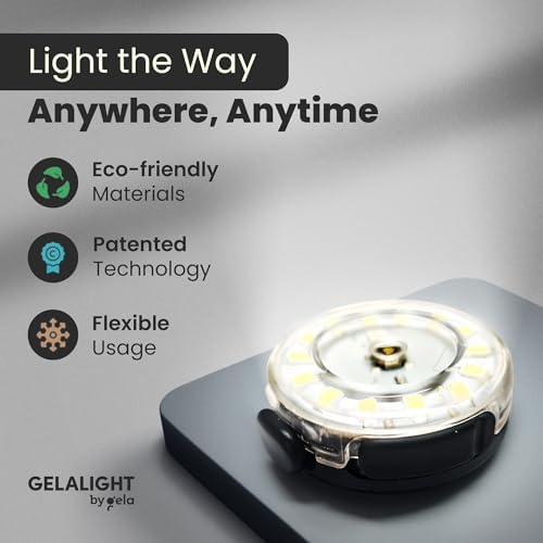 Gela GELALIGHT EDC Flashlight 350 Lumens Rechargeable Quickly Charge Portable Weapon-Proof