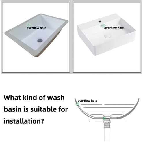 Universal Bathroom Sink Drain with Pop-Up and Overflow Hole