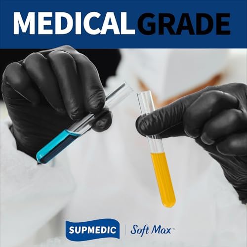 Supmedic Nitrile Gloves Latex-Free Powder-Free for Medical Cooking