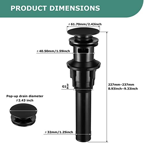Quick-Installation Sink Drain Stopper