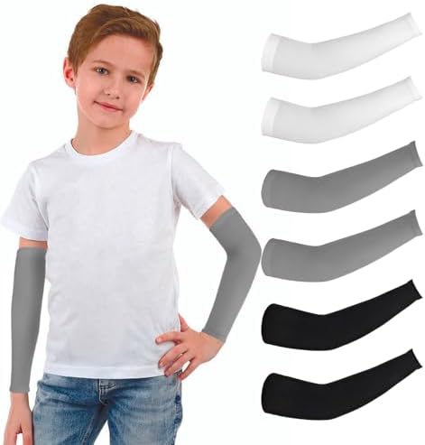 Vin Beauty 3 Pairs UV Protection Arm Sleeves for Kids