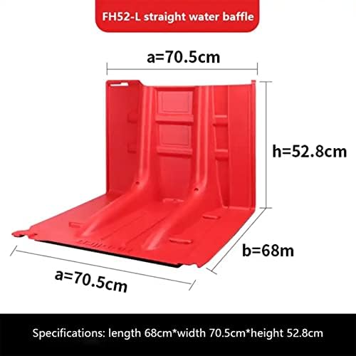 Flood Protection Barrier L-Shape ABS Plastic 6PCS