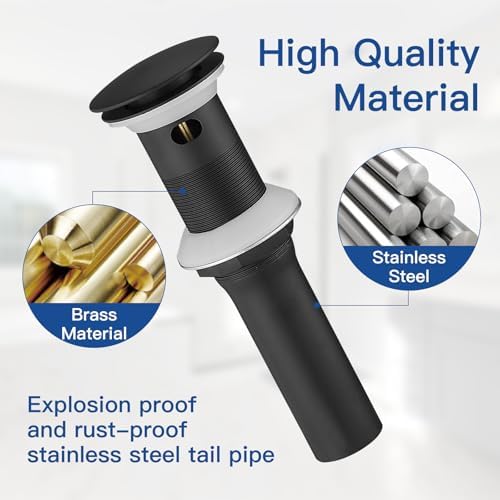 Bathroom Sink Drain with Strainer Basket