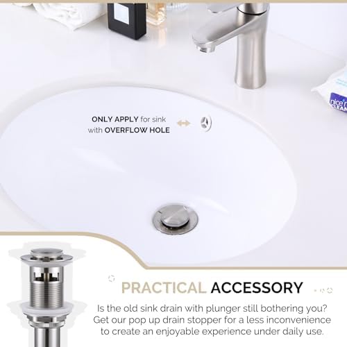 Angle Simple Pop Up Sink Drain with Overflow