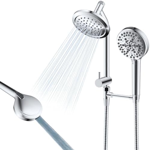 Hygie Rinse Dual Shower Head Combo with 10 Settings