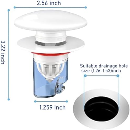 Ceramic Sink Drain Stopper Effortless Odor Control
