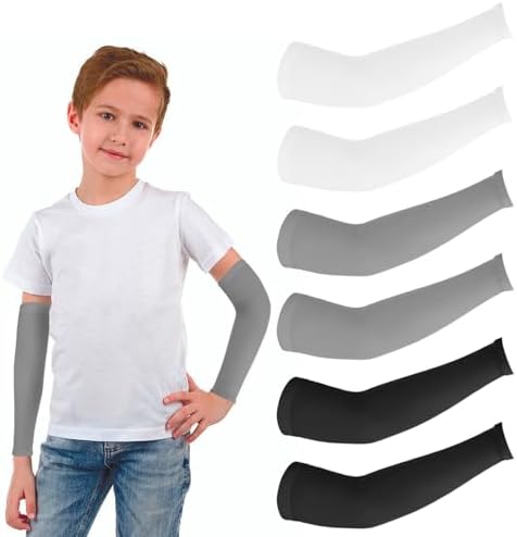Vin Beauty 3 Pairs UV Protection Arm Sleeves for Kids